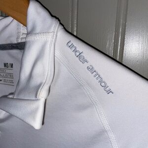 Under Armour Women’s ColdGear Fitted Zip-Up – Medium – White – Like New